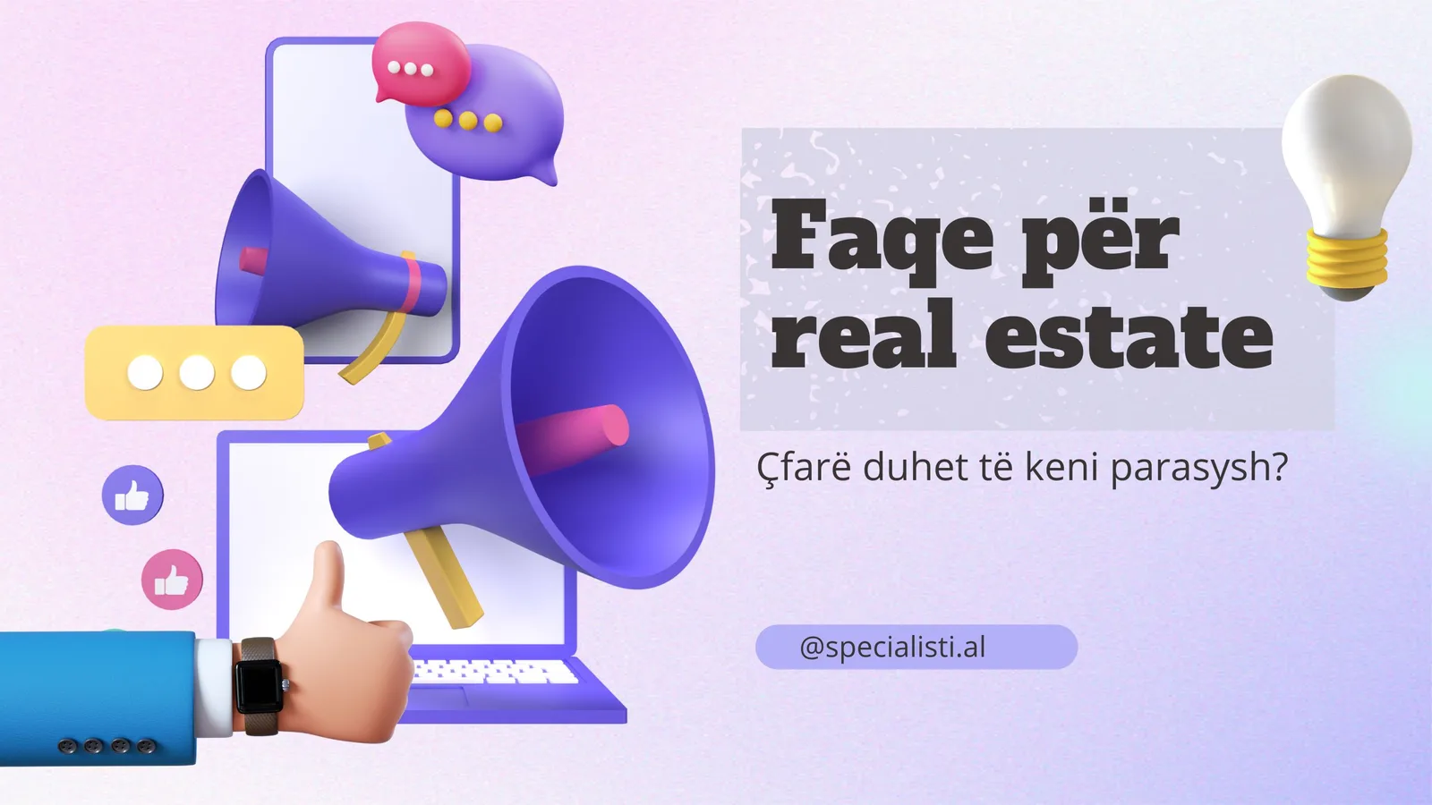Faqe për Real Estate - Çfarë duhet të keni parasysh