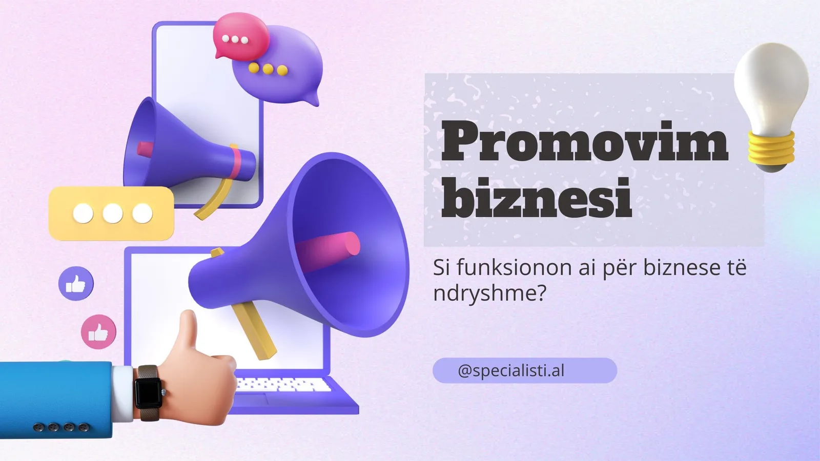 Promovim Biznesi - Si funksionon ai për biznese të ndryshme